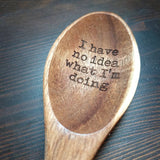 Engraved Wooden Spoon