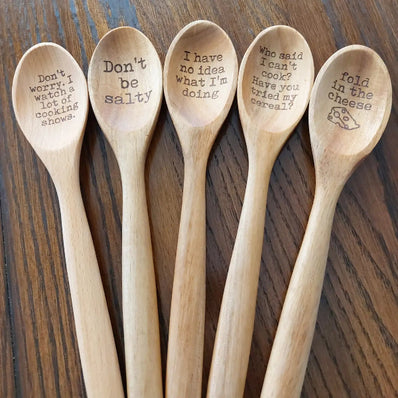 Engraved Wooden Spoon
