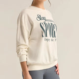 Sporty Crewneck Sweatshirt