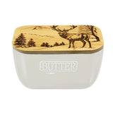 Butter Dish - Scenic Stag