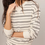 Stand Out Striped Fleece Sweatshirt