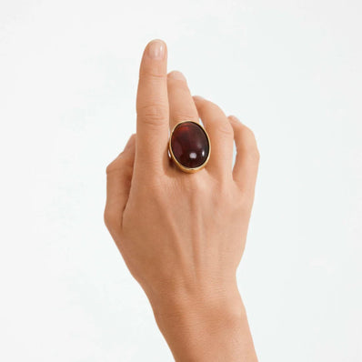 Still Recycled Chunky Stone Ring
