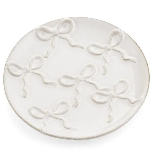 Stoneware Bow Plate Small