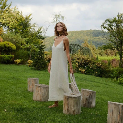 Crinkle Strappy Dress