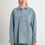 Striped Denim Overshirt