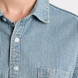 Striped Denim Overshirt