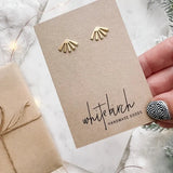 Mini Gold Sunburst Stud