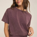 Sway Cotton Jersey Cropped Tee