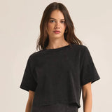 Sway Cotton Jersey Cropped Tee