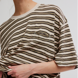 WTF All Love Stripe Pocket Tee