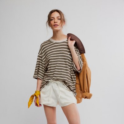 WTF All Love Stripe Pocket Tee