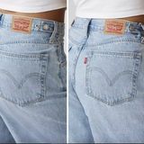 Levi's High Rise Cinch Baggy Jeans