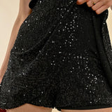 Talia Short Sequin Skirt