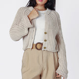 Tia Textured Cardigan