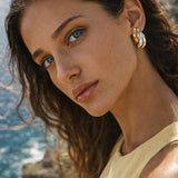 Two Tone Twist Earrings