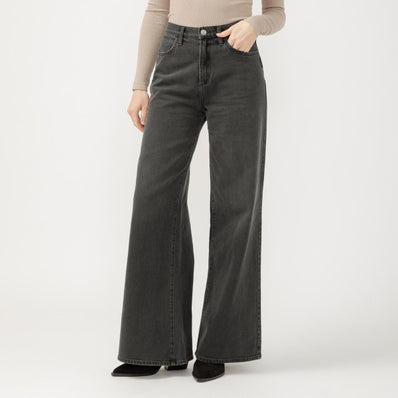 Highly Desirable High Rise Ultra Wide Leg Jeans