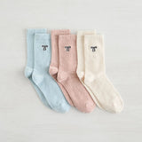 Velvet Cozy Crew Socks 3Pk