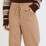 Villa Drawstring Barrel Leg Jean
