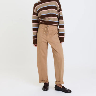 Villa Drawstring Barrel Leg Jean