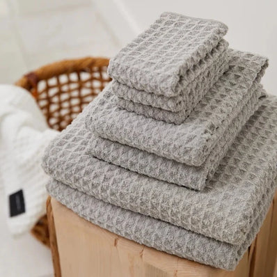 Geometry Waffle Bath Towel