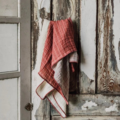 Double Weave Dish Towels Set/2