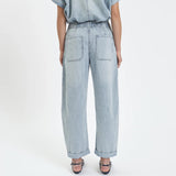 Villa Drawstring Barrel Leg Jean