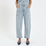 Villa Drawstring Barrel Leg Jean