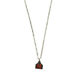 Western Etched Initial Necklace