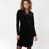 Winslet Velour Wrap Dress