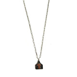 Western Etched Initial Necklace