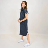 Aira Bubble Gauze Shirt Dress