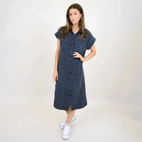 Aira Bubble Gauze Shirt Dress