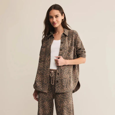 All Day Knit Leopard Jacket