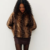 Bambi Faux Fur Zip-Up