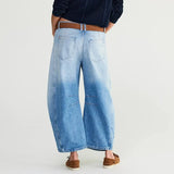 Good Luck Mid Rise Barrel Jeans