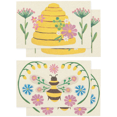 Bee Garden Pop Up Sponges Set/4
