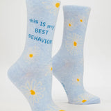 My Best Behaviour Crew Socks