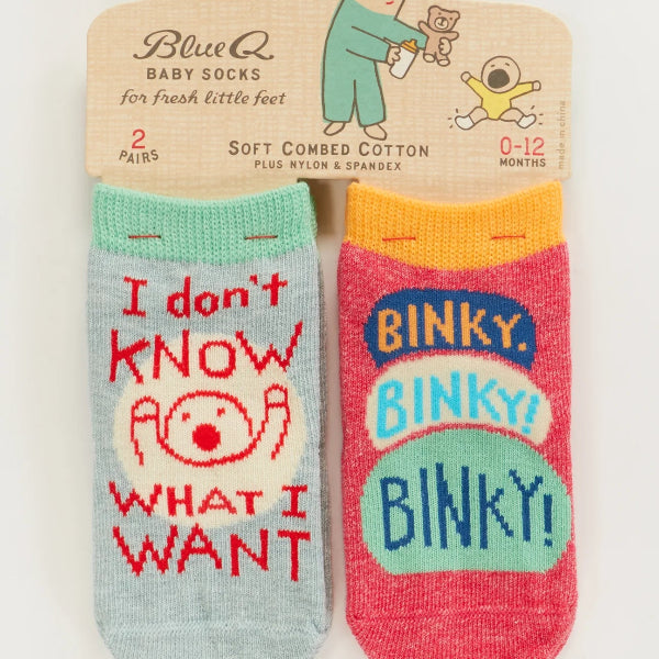 What I Want/Binky! Baby Socks