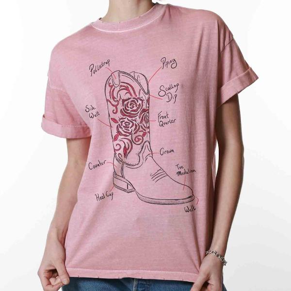 Boot Diagram Boyfriend Tee