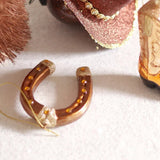 Horseshoe Glass Ornament