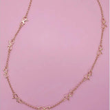 Cutout Bow Necklace