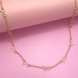 Cutout Bow Necklace