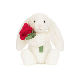 Cream Bunny With Rose