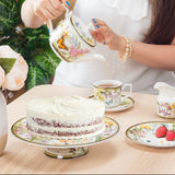 Butterfly Garden Pedestal Cake Plate