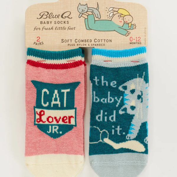 Cat Lover Jr./Baby Did It Baby Socks