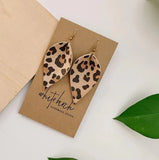 Leather Leaf Earrings