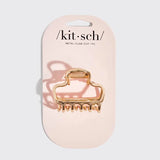 Gold Metal Puffy Claw Clip