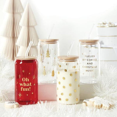 Holiday Tree Glass Tumbler