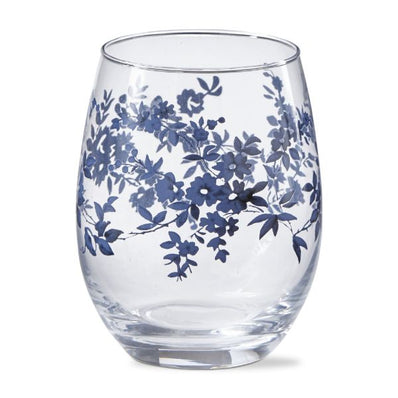 Cottage Floral Stemless Wine