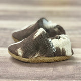 Faux Cow Hide Moccasins